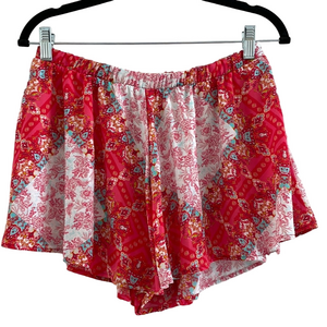 ALTAR’D STATE SIZE M BANDANNA Floral Red and White Shorts